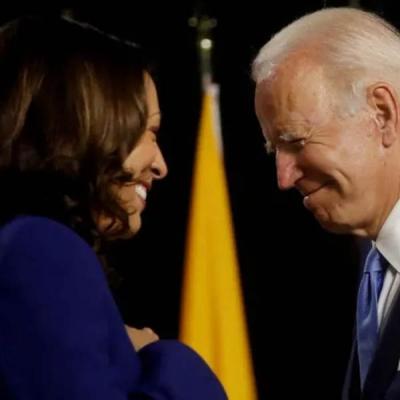 බයිඩන් සටන අත්හරී : වගකීම කමලා අතට