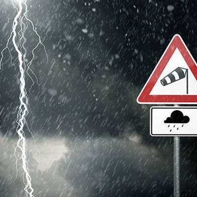 ප්‍රබල අකුණු සහ තද වැසි ගැන අවවාදාත්මක නිවේදනයක්