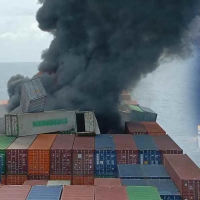 කොළඹ සිට ඉන්දියාව බලා යාත්‍රා කළ නෞකාවක පිපිරීමක්